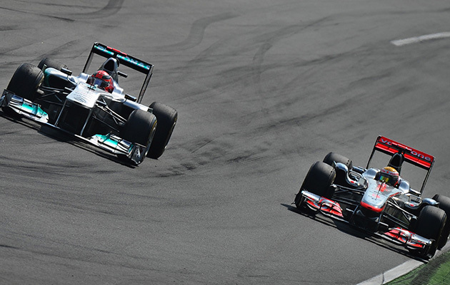 Michael Schumacher i Lewis Hamilton