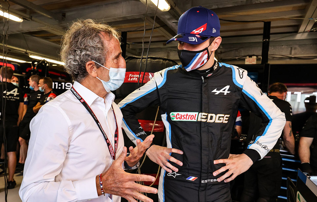 Esteban Ocon i Alain Prost