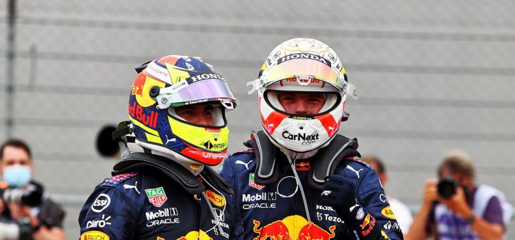 Sergio Perez i Max Verstappen, VN Francuske 2021.