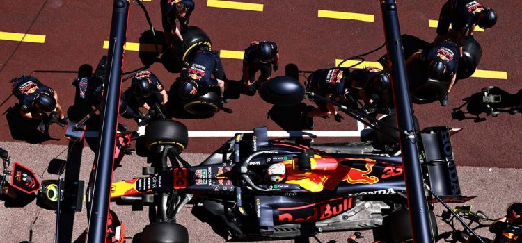 Red Bull pit-stop, Monako 2021.