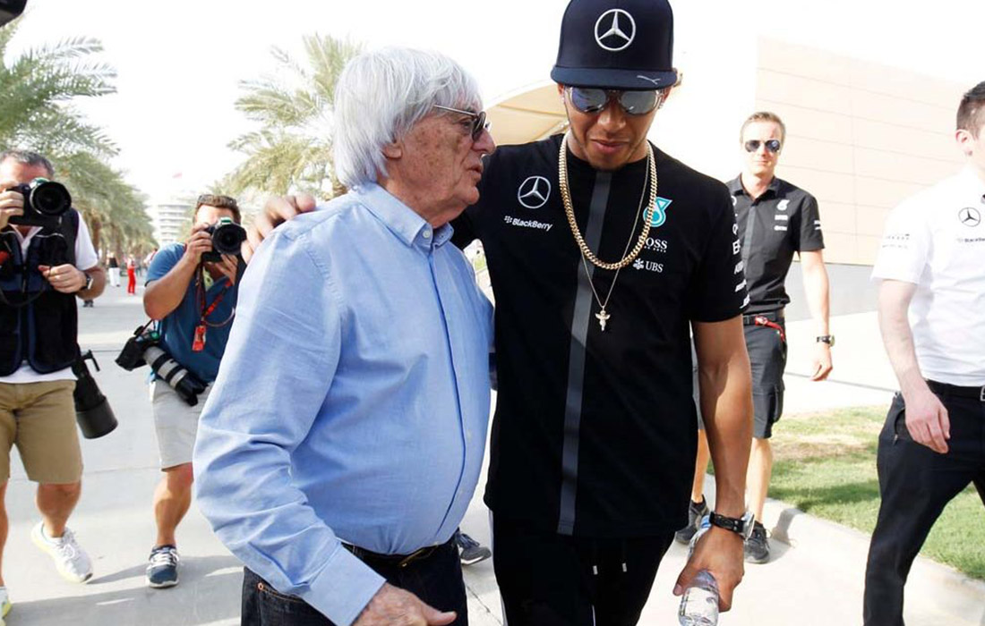 Bernie Ecclestone i Lewis Hamilton