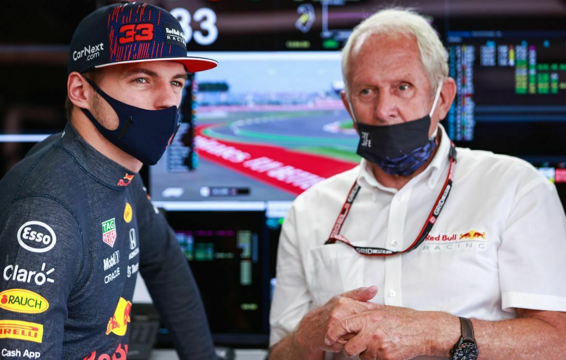 Max Verstappen i Helmut Marko