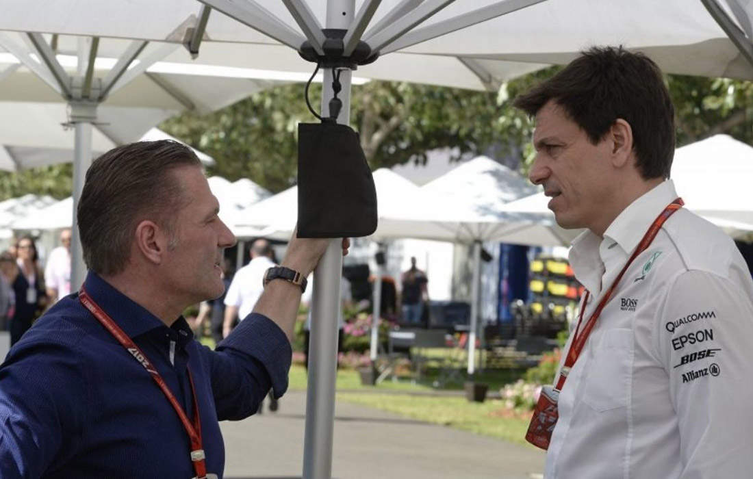 Jos Verstappen i Toto Wolff