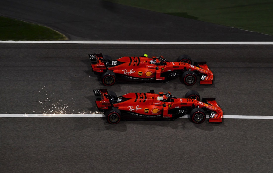 Sebastian Vettel i Charles Leclerc