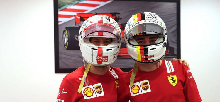 Sebastian Vettel i Charles Leclerc