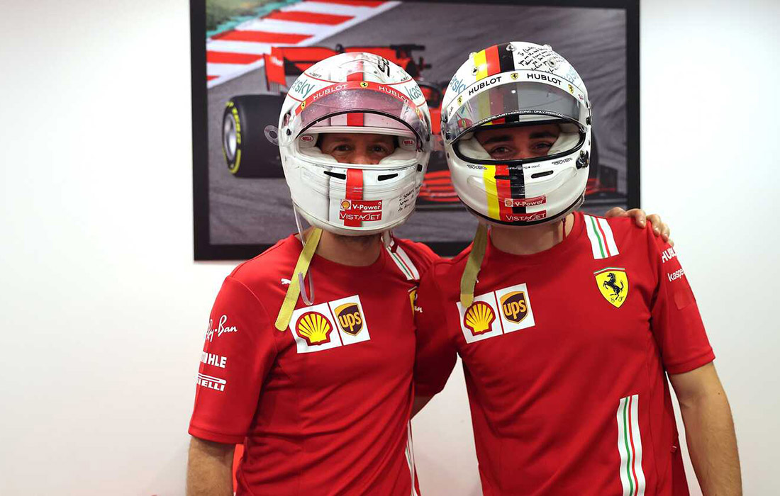 Sebastian Vettel i Charles Leclerc