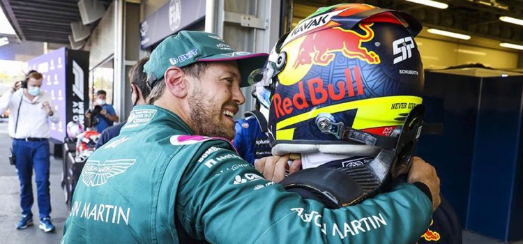 Sebastian Vettel i Sergio Perez