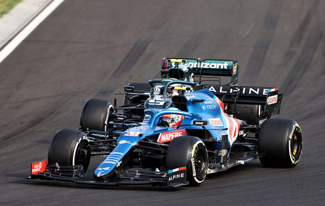 Esteban Ocon i Sebastian Vettel