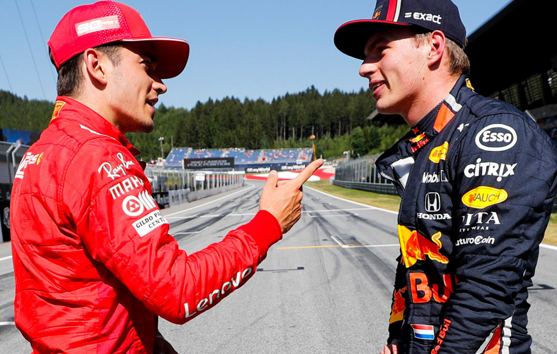 Charles Leclerc i Max Verstappen