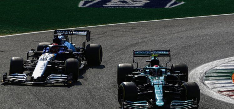 George Russell i Sebastian Vettel