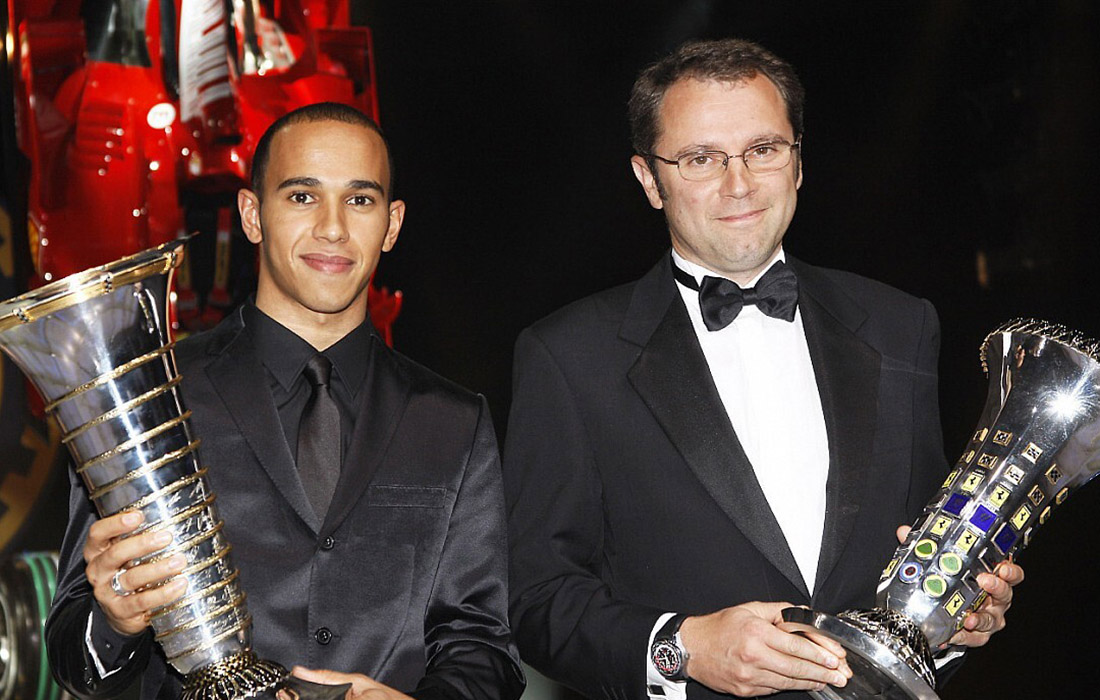 Lewis Hamilton i Stefano Domenicali