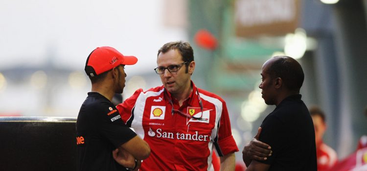 Lewis Hamilton, Stefano Domenicali i Anthony Hamilton