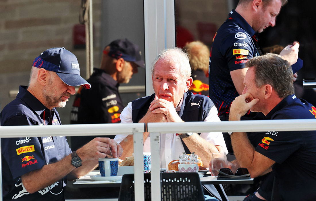 Adrian Newey, Helmut Marko i Christian Horner