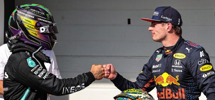 Lewis Hamilton i Max Verstappen