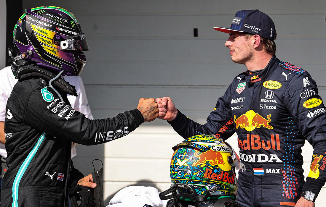 Lewis Hamilton i Max Verstappen