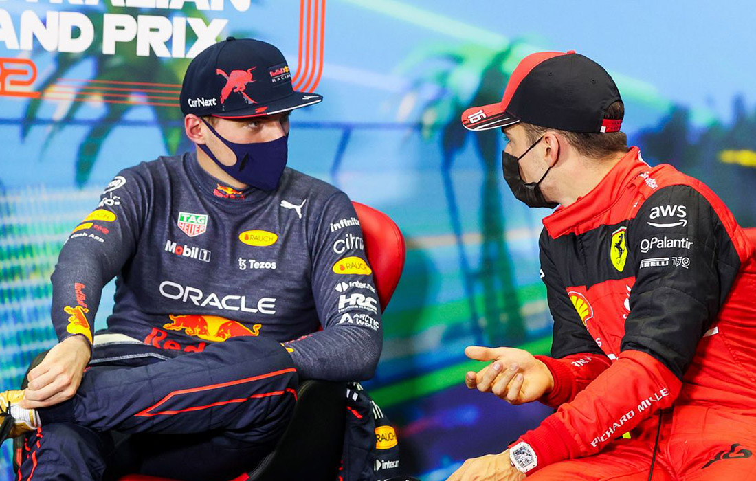 Max Verstappen i Charles Leclerc