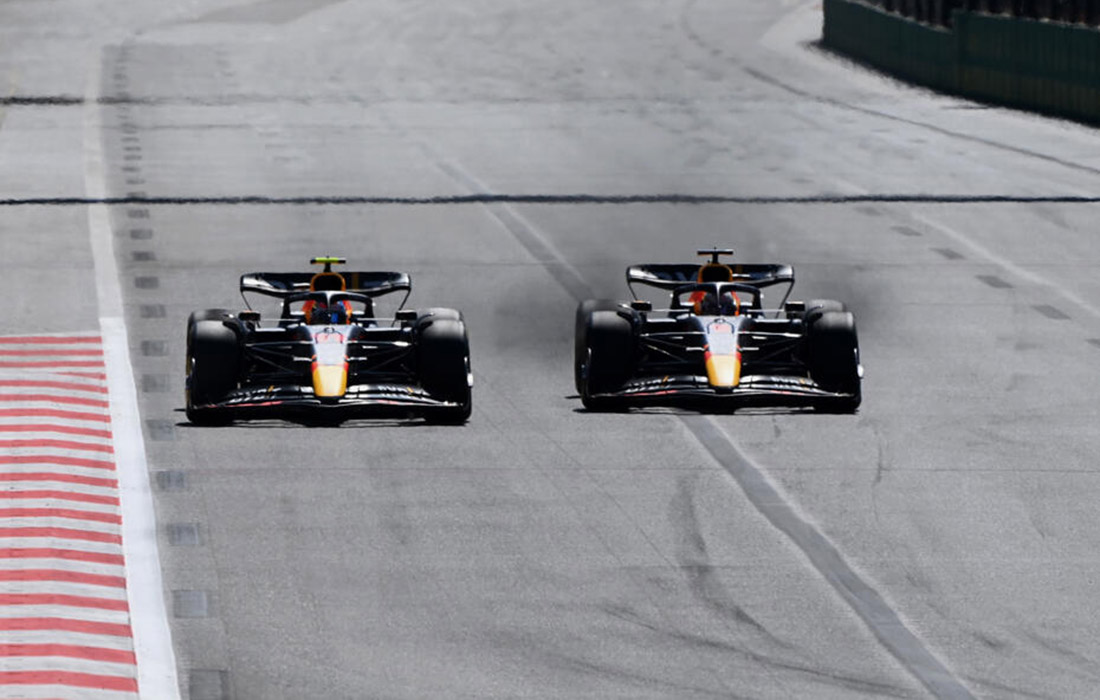 Sergio Perez i Max Verstappen