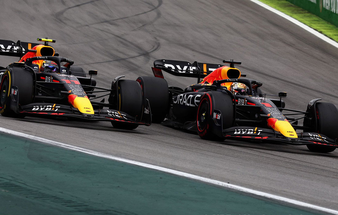 Sergio Perez i Max Verstappen