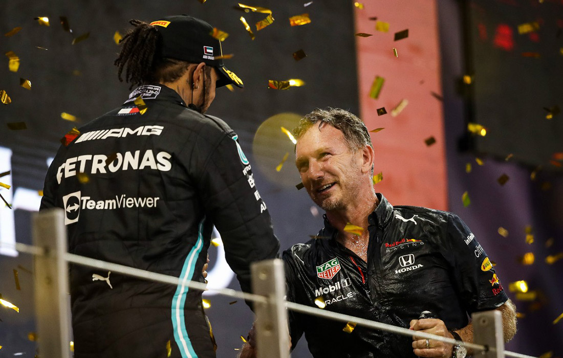 Lewis Hamilton i Christian Horner