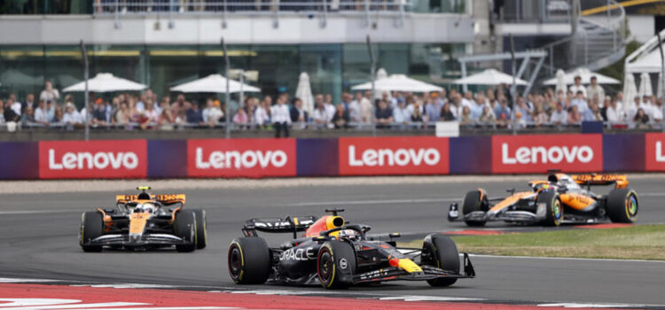 Max Verstapen, Lando Norris i Oscar Piastri