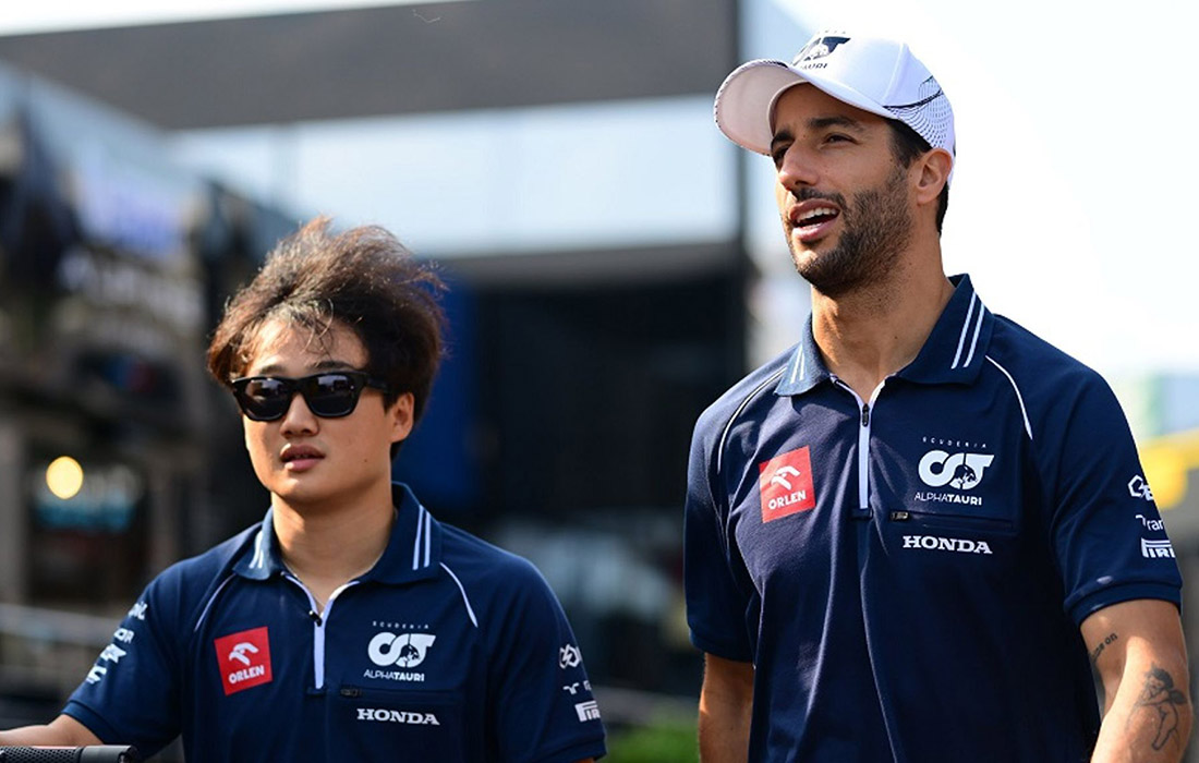 Yuki Tsunoda i Daniel Ricciardo